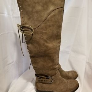 NIB Kisses by  2 Lips Over the Knee Boot